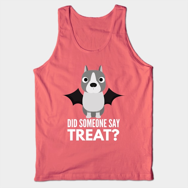 American Staffordshire Terrier Halloween Trick or Treat Tank Top by DoggyStyles